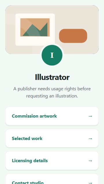Illustrator — Welcome hub page design